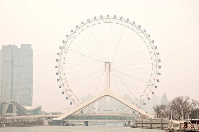 Tianjin Eye & the Hai River in Tianjin